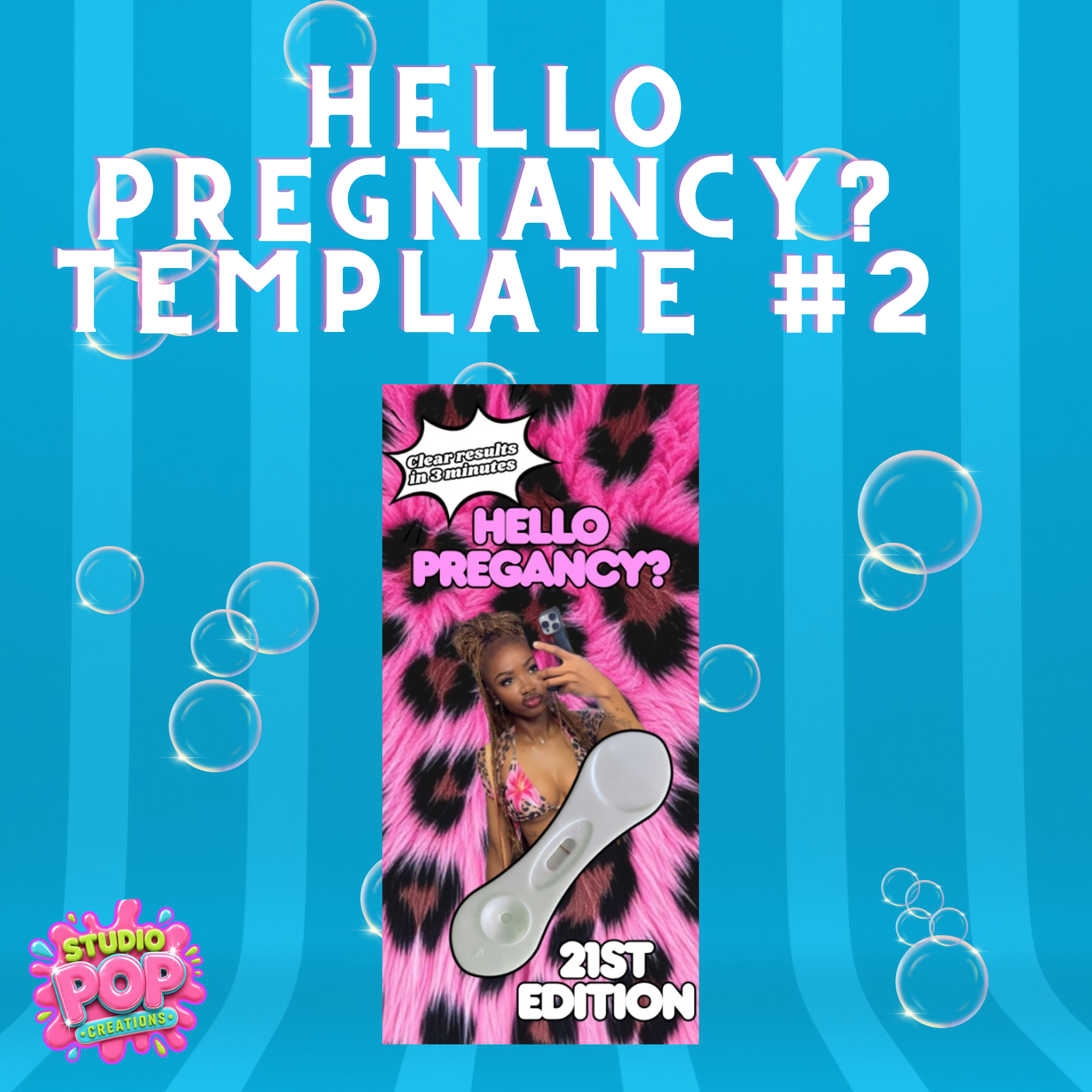 💗 Hello Pregnancy? Editable Template #2