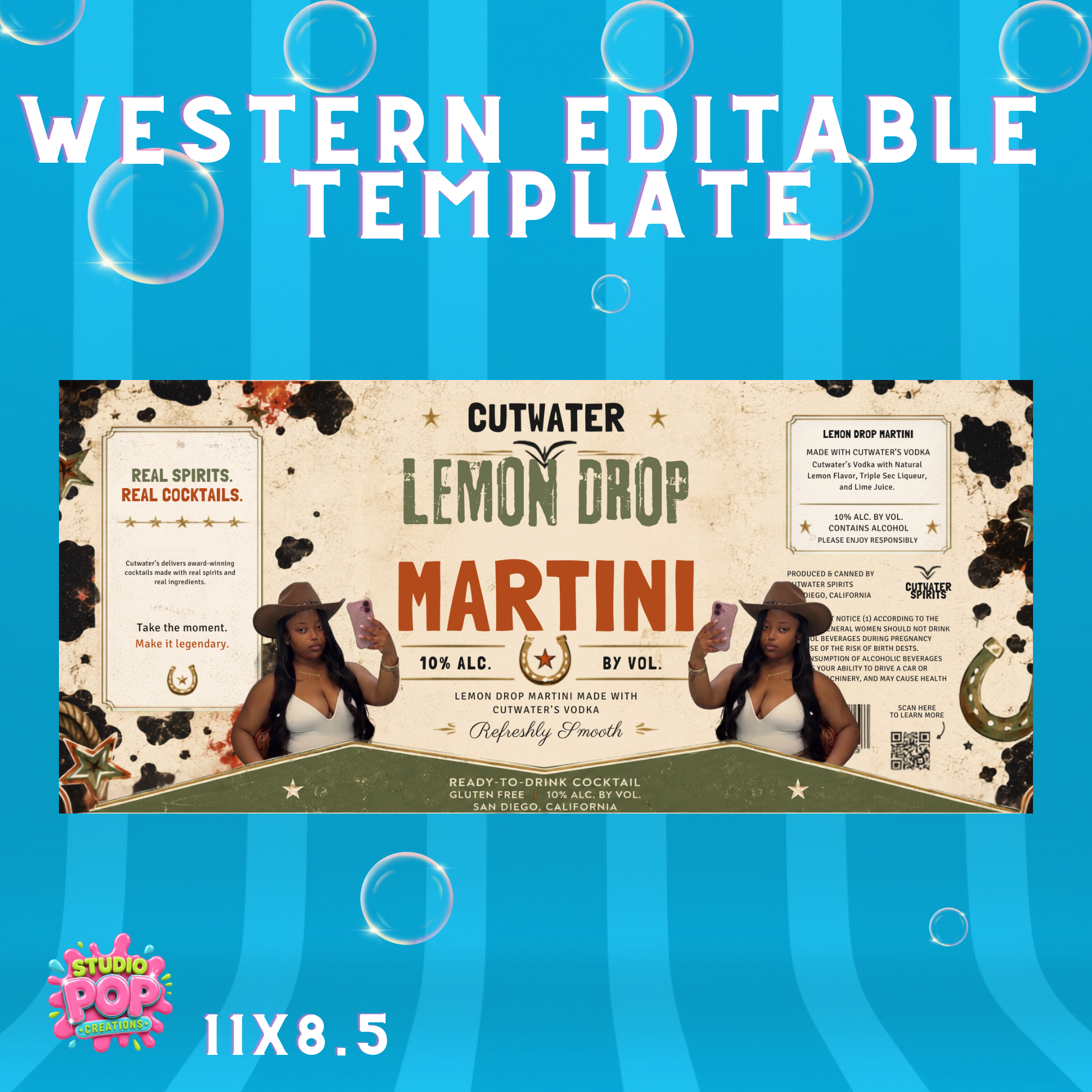 Western Cutwater Editable Template
