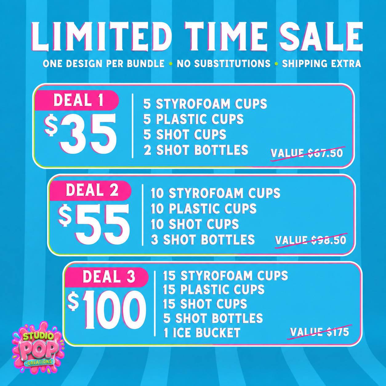 LIMITED TIME SALE | $35, $55 & $100 Deals