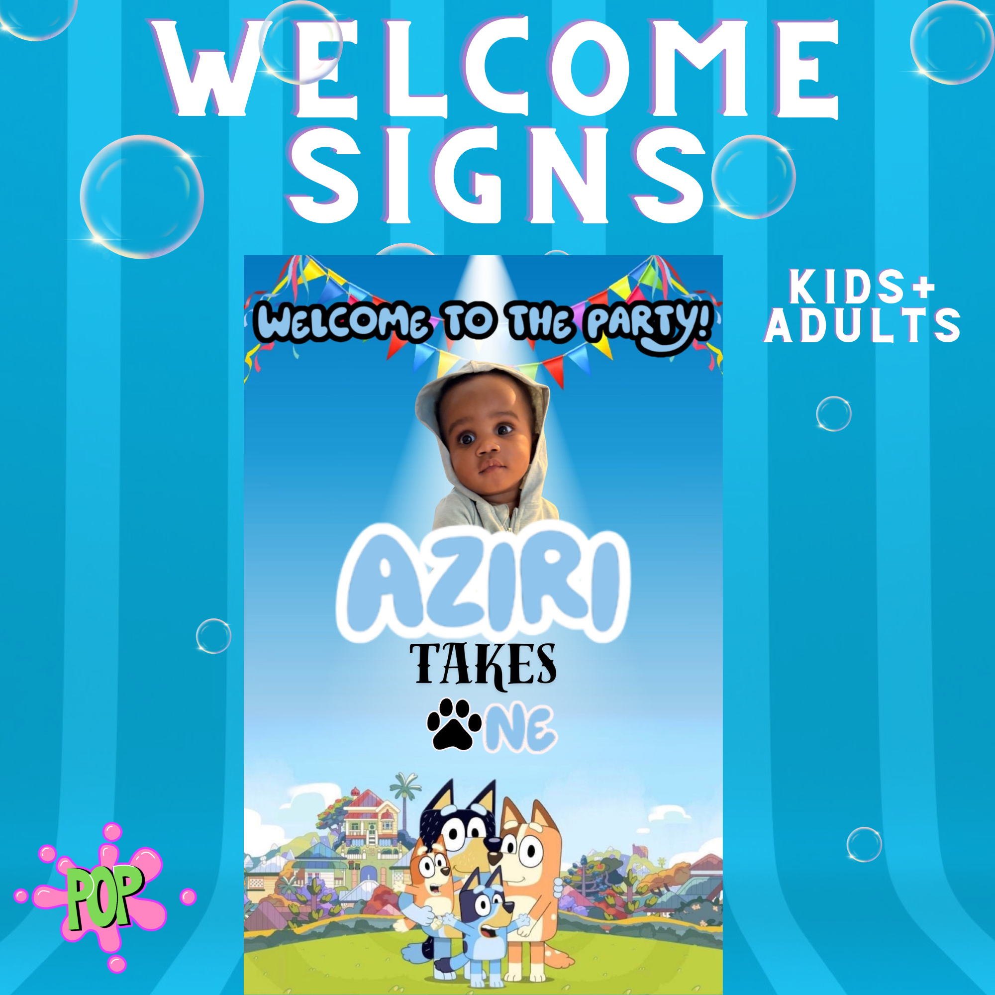 StudioPOP Welcome Sign