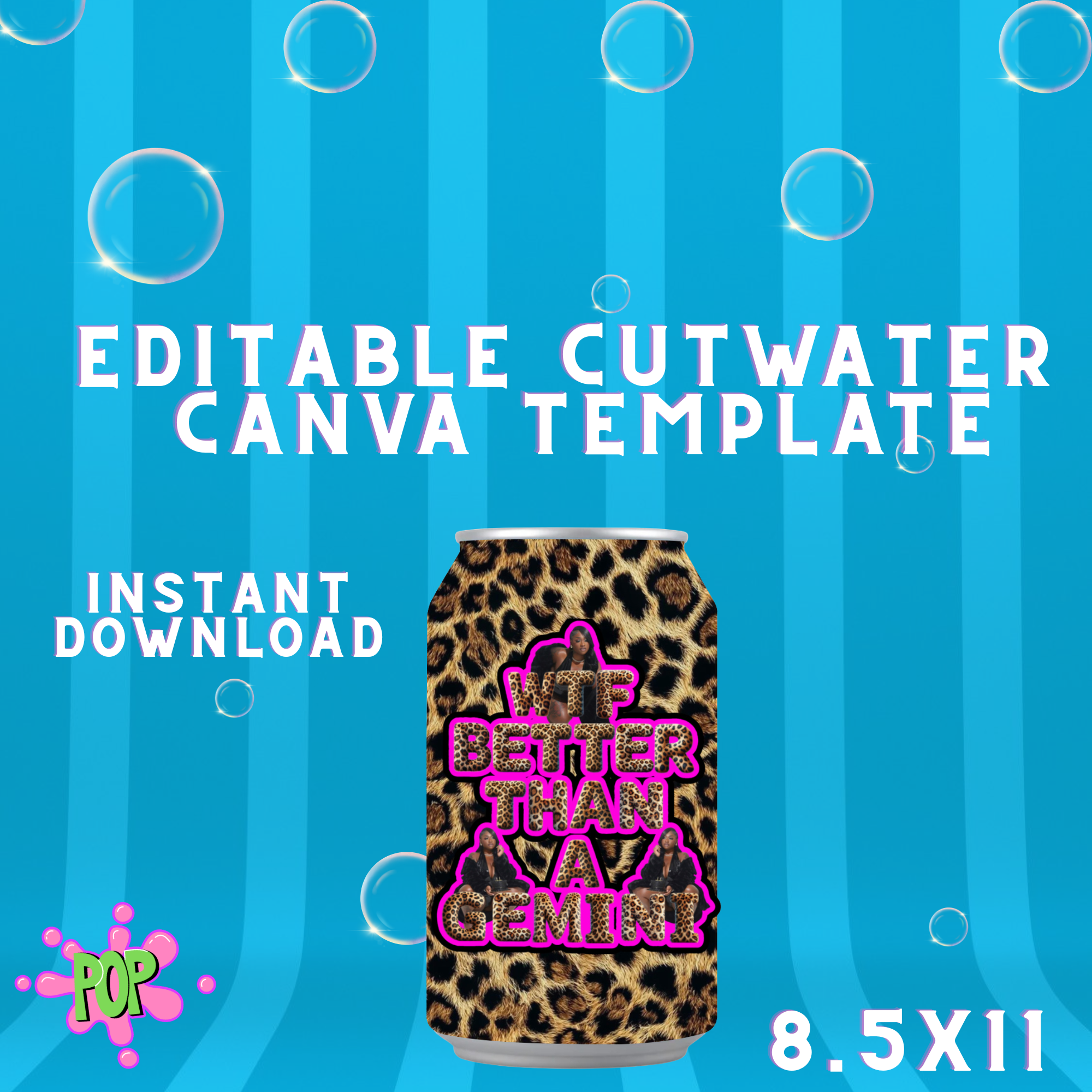 Editable Cutwater Canva Template