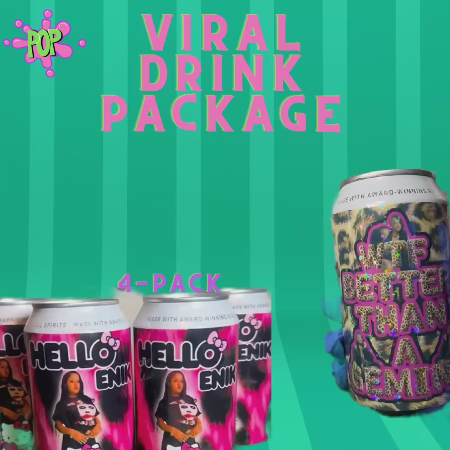 StudioPOP Viral Drink Package 4-Pack