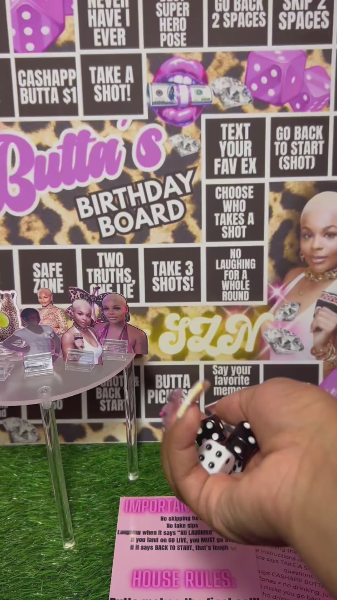 Custom Birthday Game Board Kit